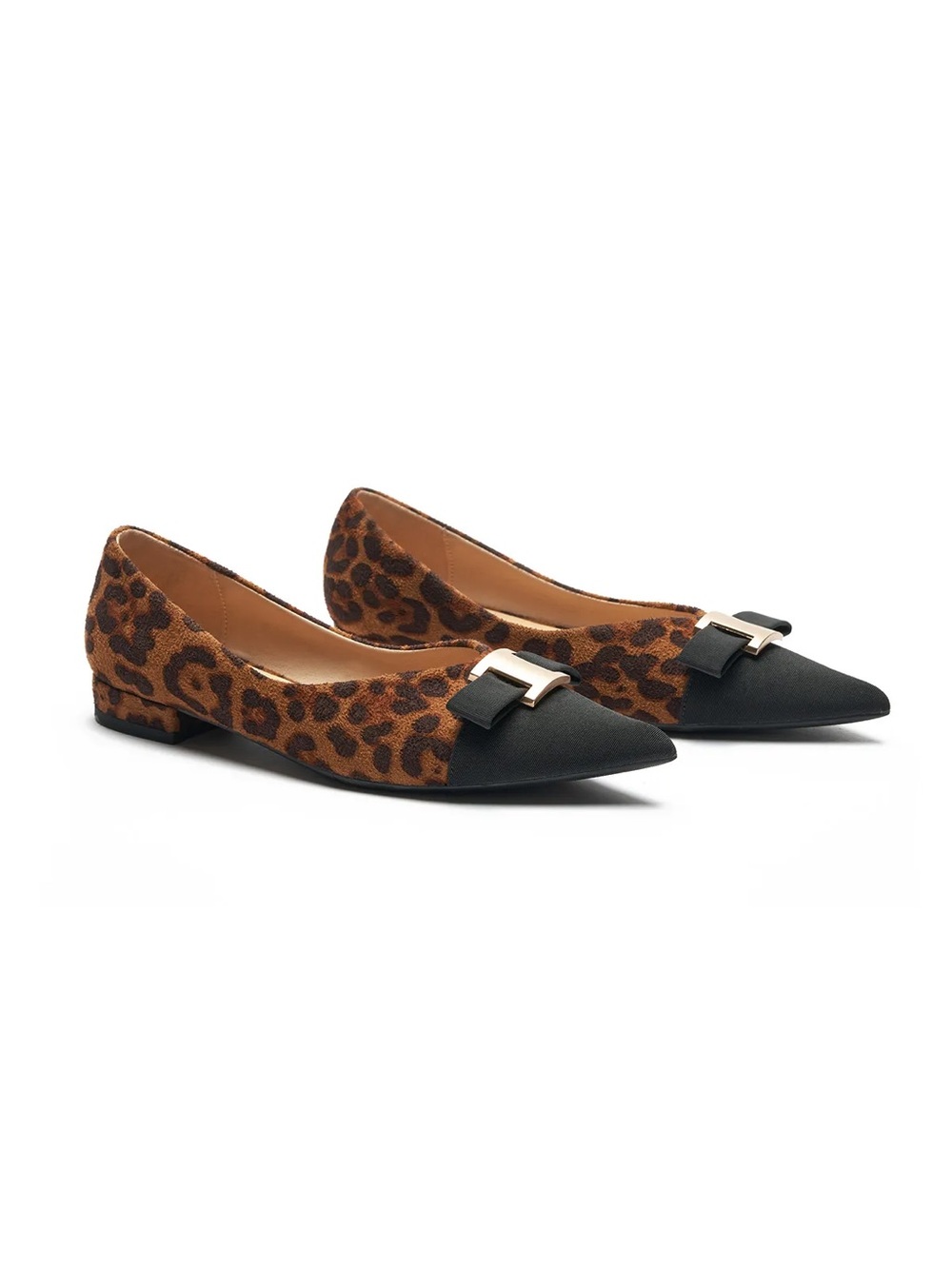 C.Paravano Pointed Toe Metal Tie Aida Bow Flats EU 40 NWOT